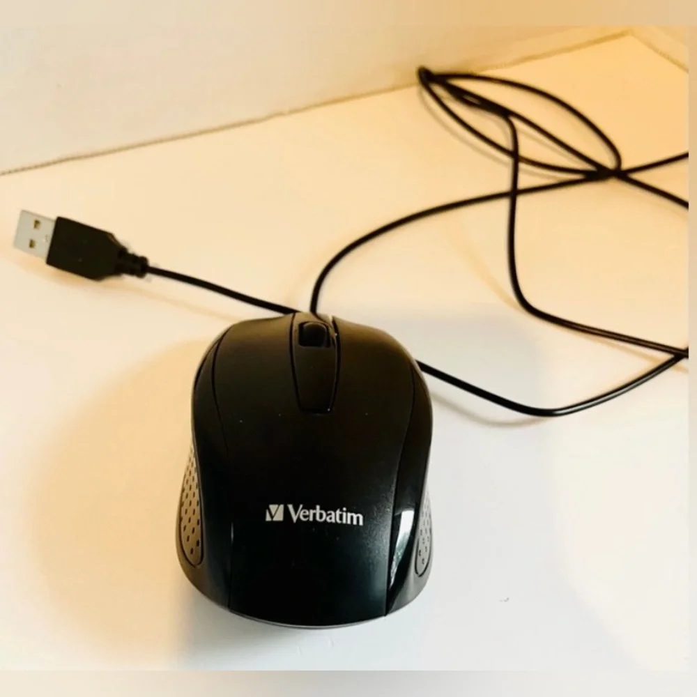 (NIB) VERBATIM SLIMLINE CORDED USB COMPUTER KEYBOARD/MOUSE (MODEL 70249)